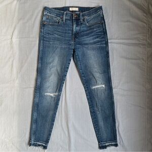 Madewell Distressed High Rise Skinny Jeans